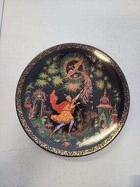 Ivan Tsarevich And The Firebird Russian Decorative Collector Plate Porcelain